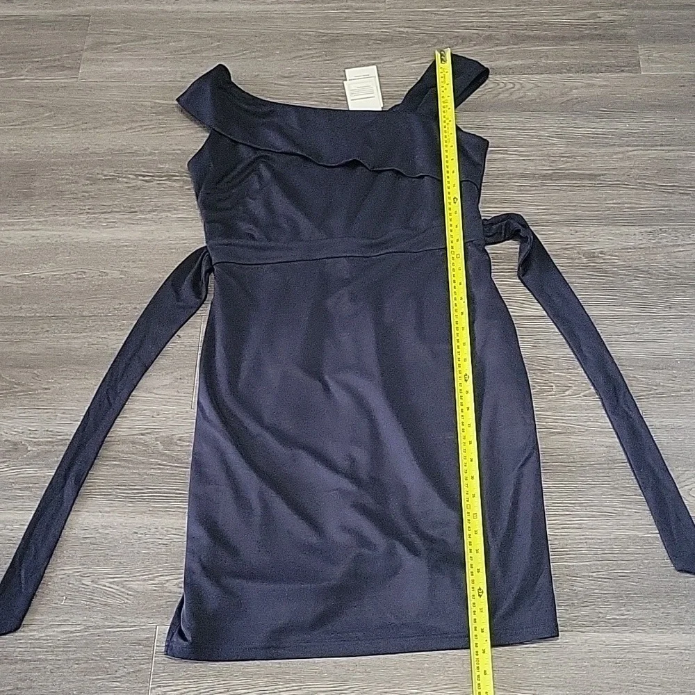 Elegant Navy Blue Dress - Picture 5 of 10
